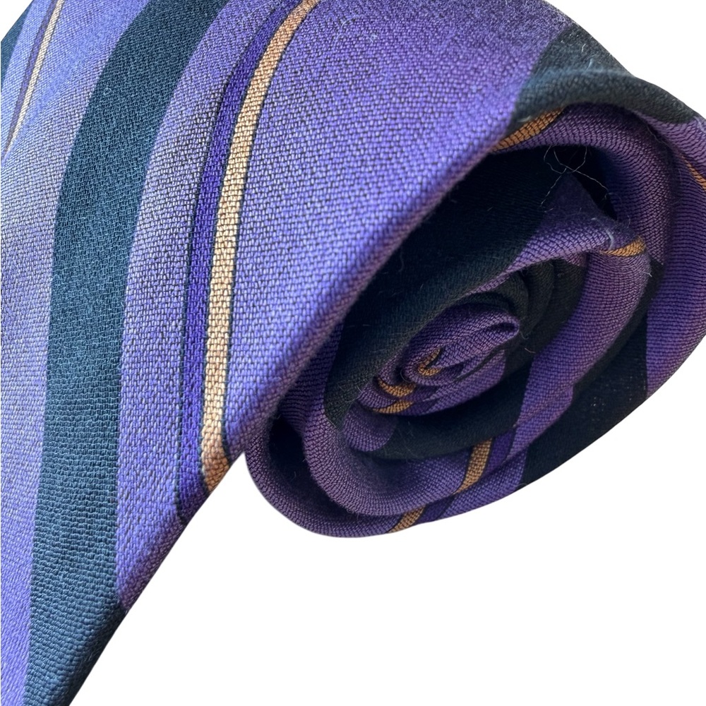 Sophisticated Purple and Black Striped Tie
